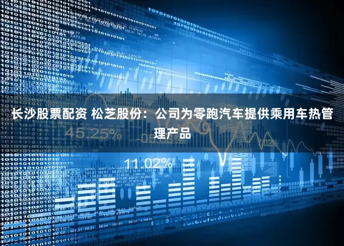 长沙股票配资 松芝股份：公司为零跑汽车提供乘用车热管理产品